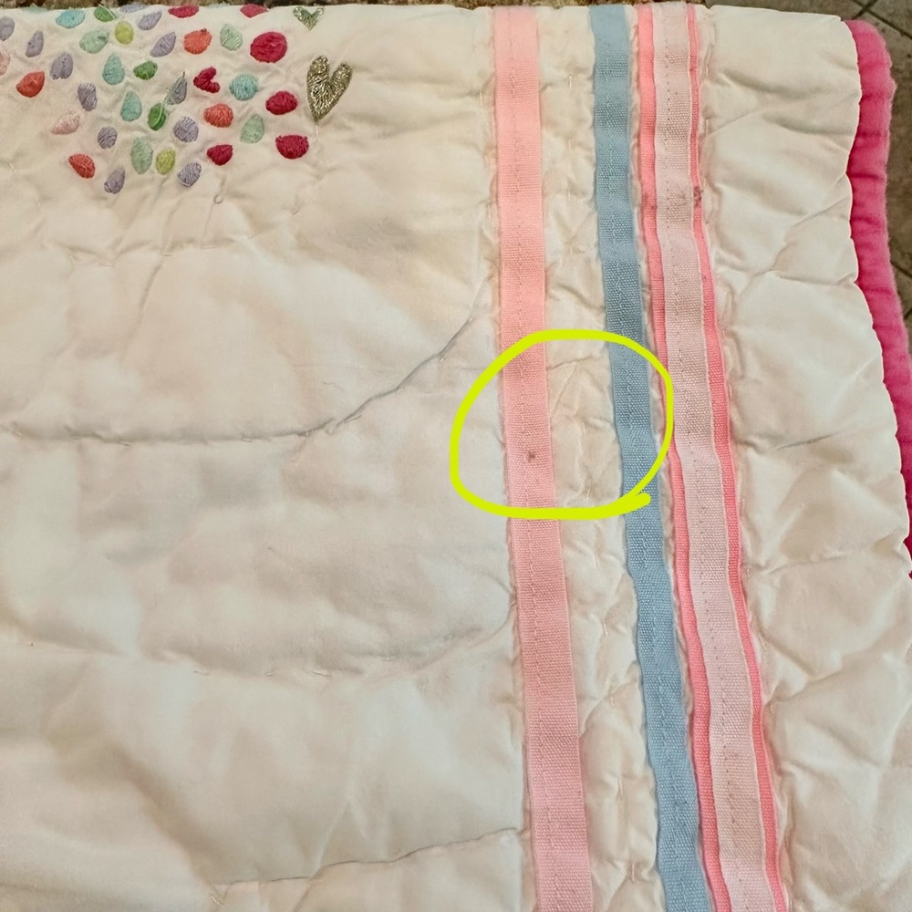 Pottery Barn Kids Rainbow Crib Quilt - Picture 5 of 6